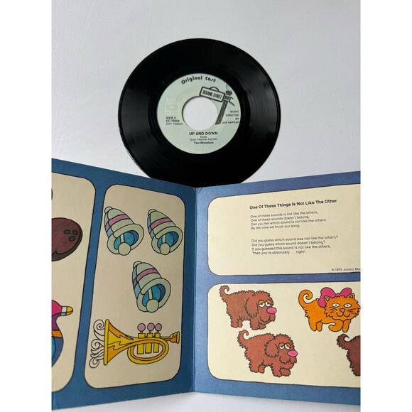 Vtg Sesame Street Carry About Original Cast Book & Vinyl Record 70s Columbia - Picture 9 of 16